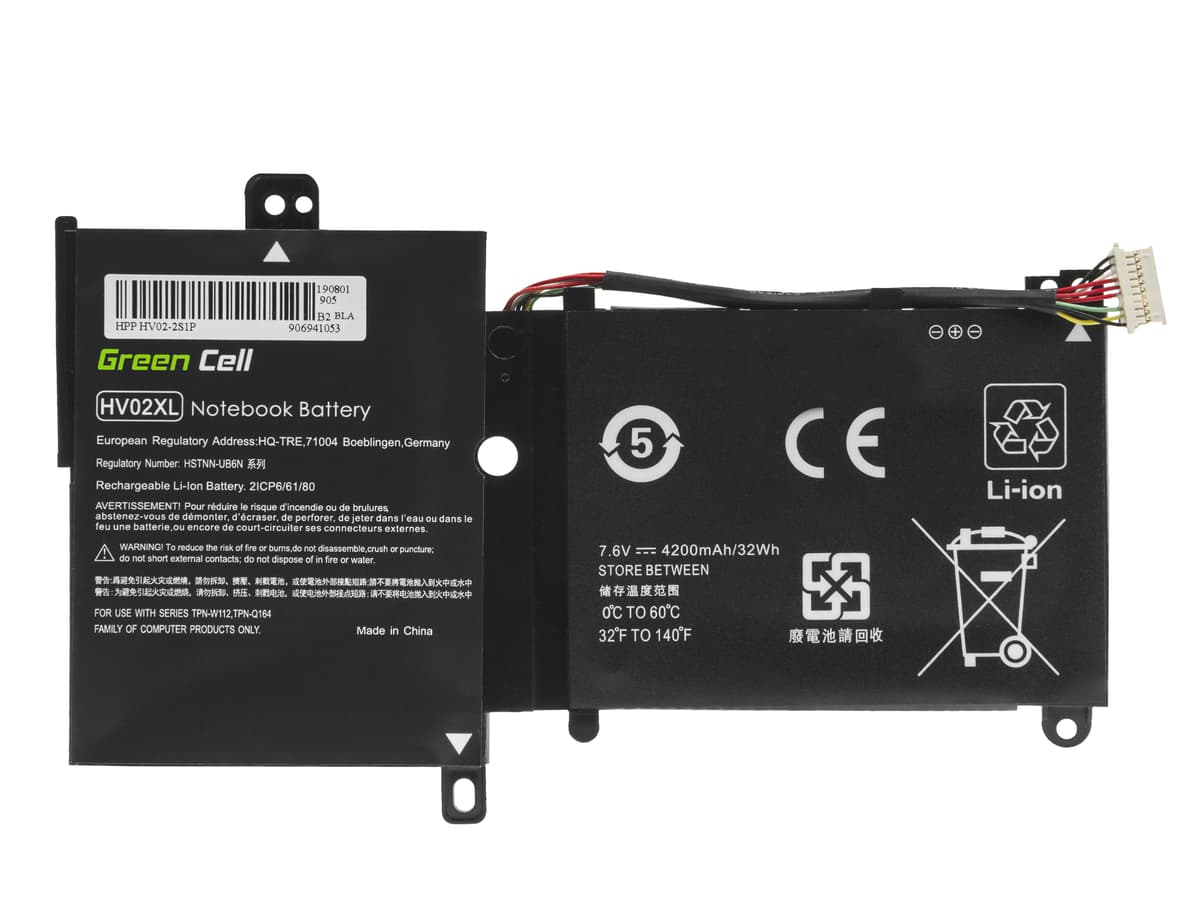 Batterij HV02XL Voor de HP Pavilion x360 11-K 11-K002NW 11-K102NW, HP Spectre 13-4000 13-4000NW 13-4100NW thumbnail 4