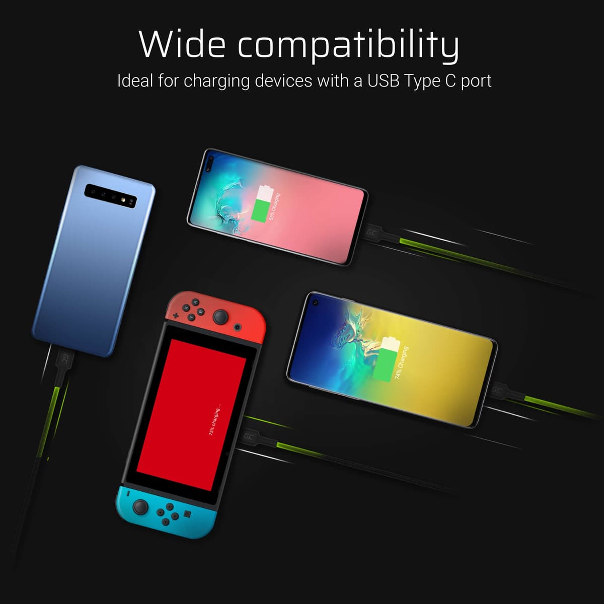 Power Stream USB-C - Lightning kabel 200cm  (Apple MFi gecertificeerd) thumbnail 2