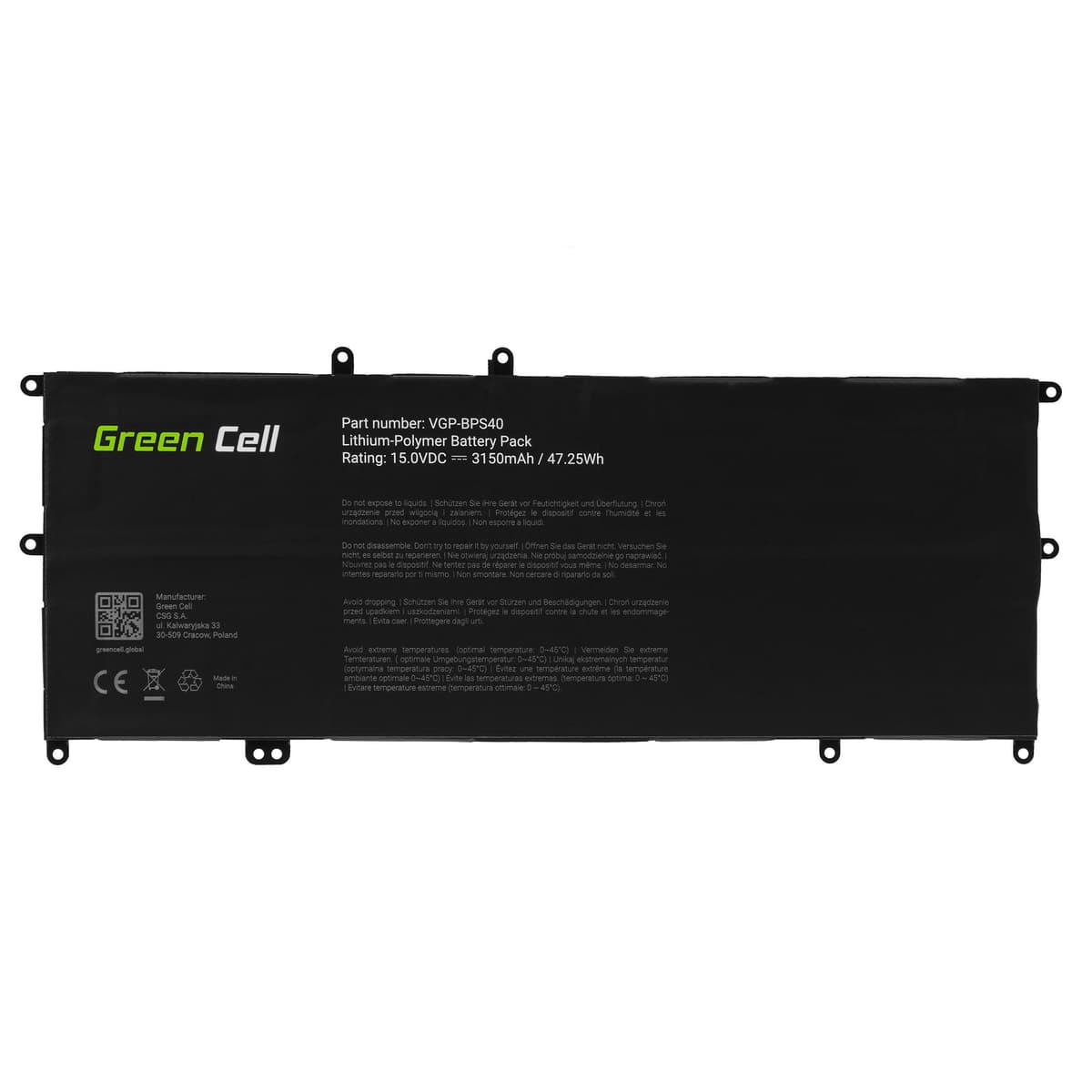 Batterij VGP-BPS40 voor de Sony Vaio Fit Multi-Flip 14A SVF14N SVF14N2J2ES 15A SVF15N SVF15N190X SVF15N2S2ES SVF15N2Z2EB thumbnail 4