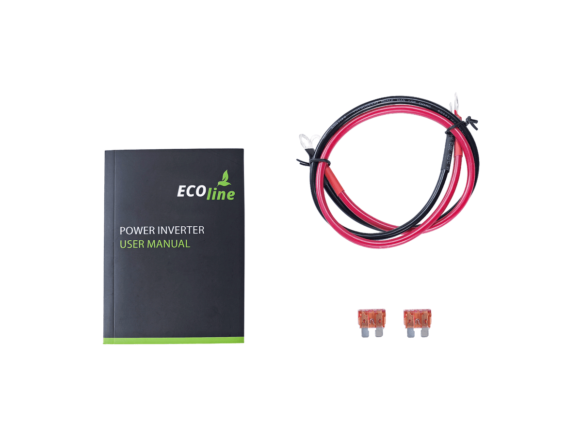 EcoLine - Omvormer 24V Naar 220V/230V - 1000w Vermogen - Zuivere sinus - Auto omvormer thumbnail 8