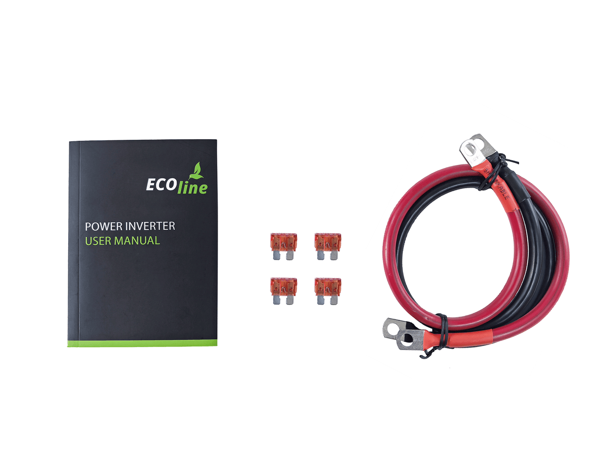 EcoLine - Omvormer 24V Naar 220V/230V - 3000w Vermogen - Gemodificeerde sinus - Spanningomvormer thumbnail 9