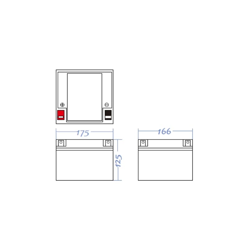 AGM Batterij 12V 33Ah thumbnail 2