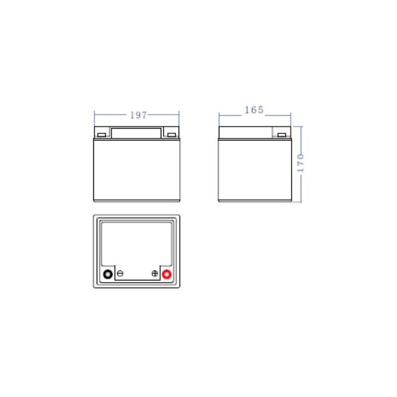 AGM Batterij 12V 44Ah thumbnail 2