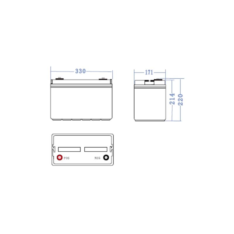 AGM Batterij 12V 84Ah thumbnail 2