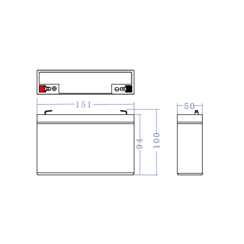 Onderhoudsvrije AGM VRLA 6V 15Ah accu voor alarmsystemen en speelgoed thumbnail 2
