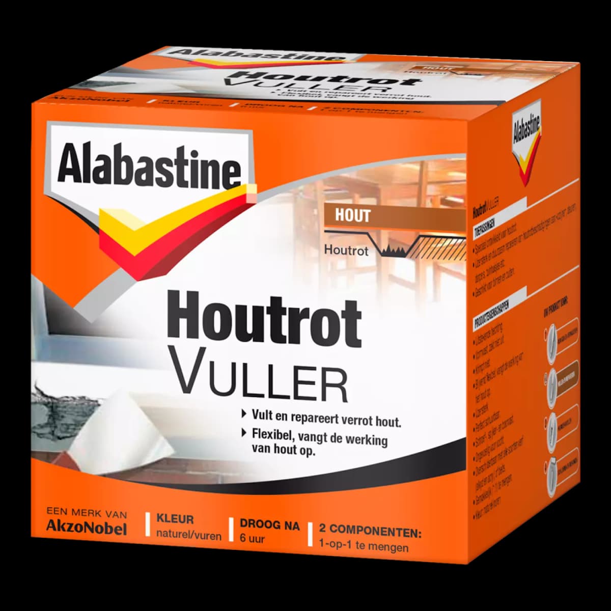 Alabastine Houtrotvuller - Poeder - Naturel/vuren - 500gr