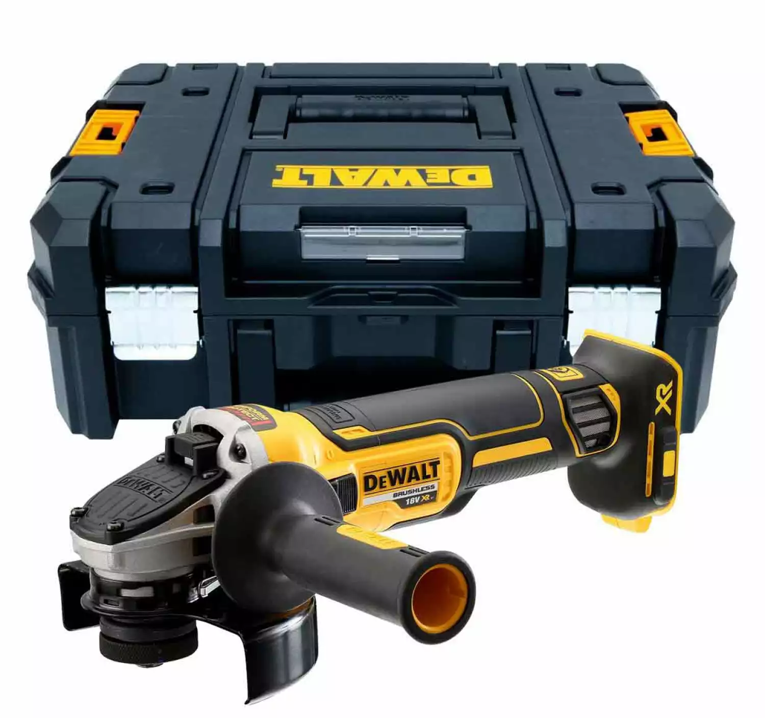 DeWALT DCG405NT 18V Li-ion XR Accu Haakse Slijper Body In TSTAK - 125mm - Koolborstelloos