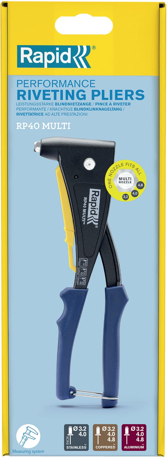 Rapid RP40 Multi Blindklinknageltang - 3,2 / 4,0 / 4,8mm thumbnail 3