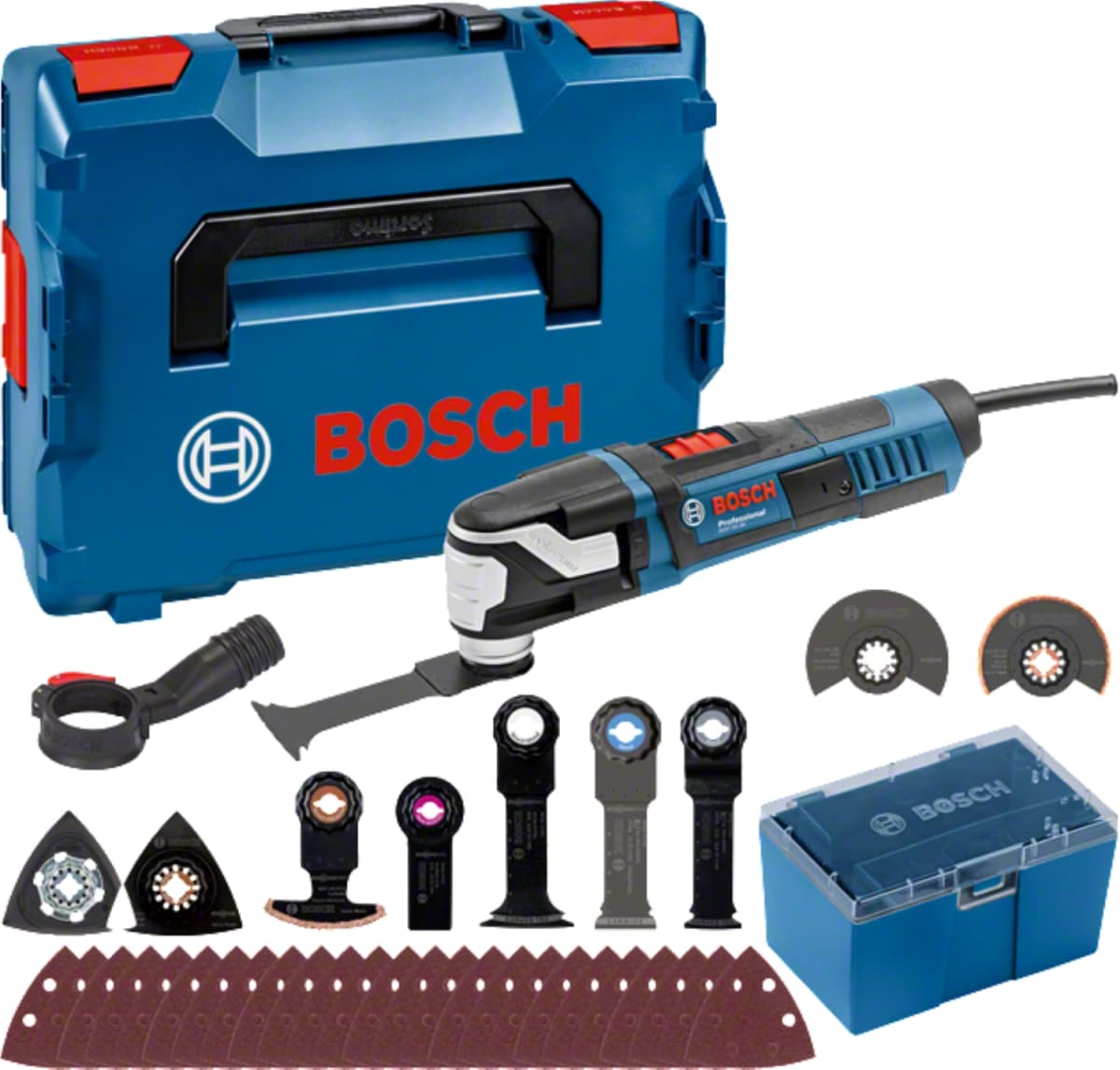 Bosch GOP 55-36 Multitool + 35 Delige Accessoireset In L-Boxx - 550W