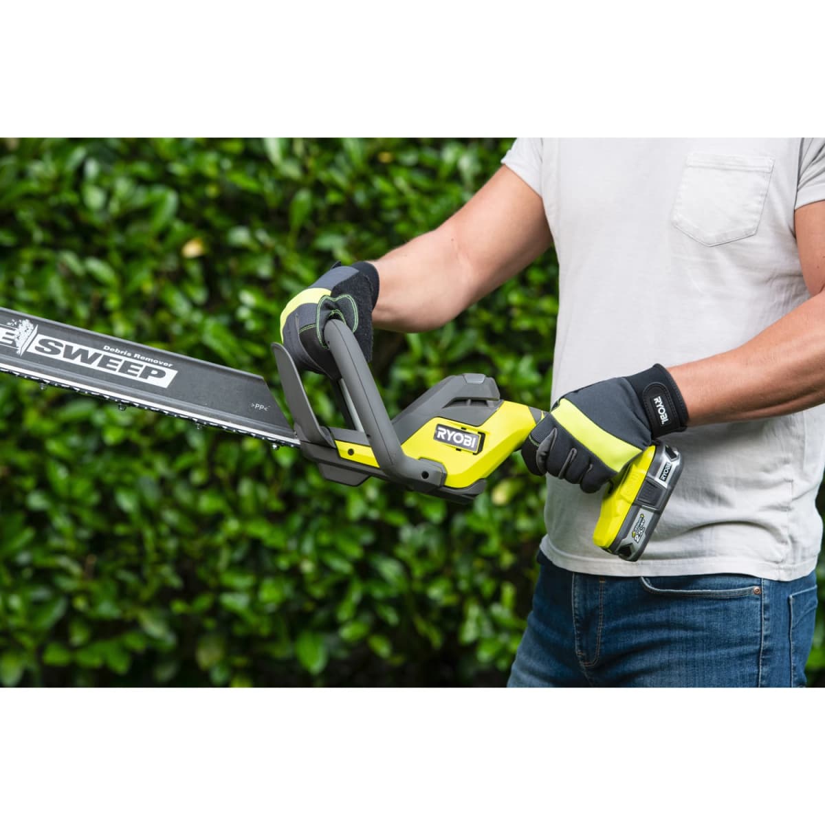 Ryobi RY18HT55A-120 18V Li-ion Accu Heggenschaar Set (1x 2.0Ah Accu) - 550mm thumbnail 2