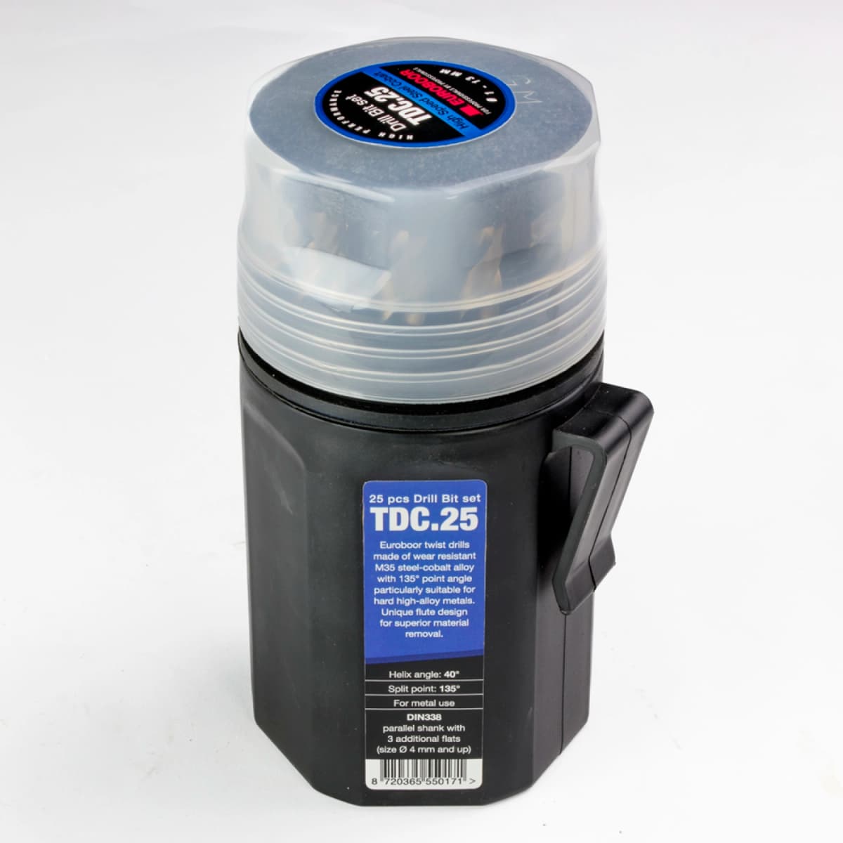 Euroboor TDC.25 25-delige HSS-Co Spiraalborenset thumbnail 2