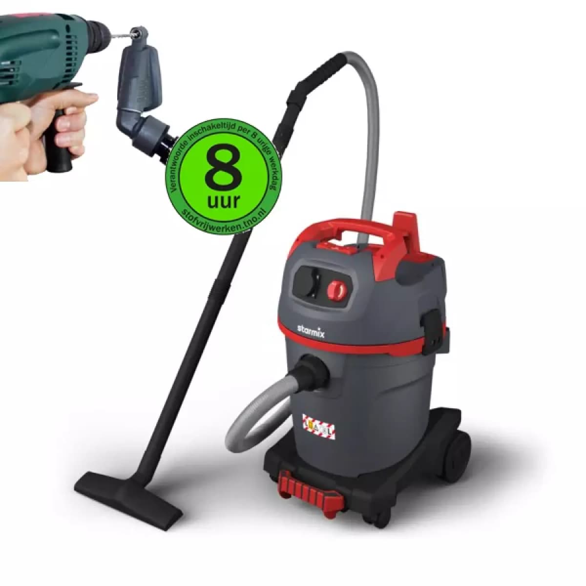 Starmix NSG UClean ADL-1432 EHP Stof-Water-Bouwzuiger - 1400W - L-klasse - 32L thumbnail 2