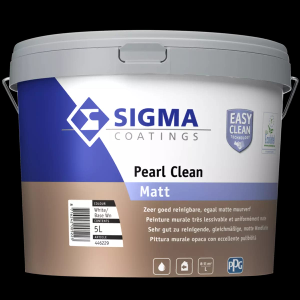 Sigma Pearl Clean Matt - Op Kleur Gemengd - 5L - Muurverf