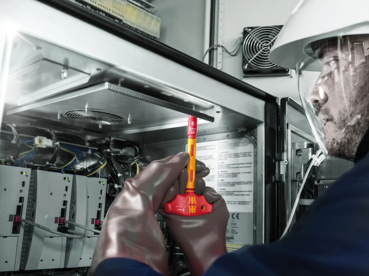 Wera 05005121001 410 I VDE A VDE Geïsoleerde Adapterschroevendraaier Met T-greep En Ratelfunctie - 1/4" thumbnail 2