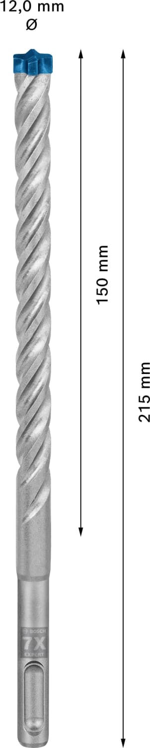 Bosch 2608900109 EXPERT Hamerboor SDS Plus-7X - 12x150x215mm thumbnail 3