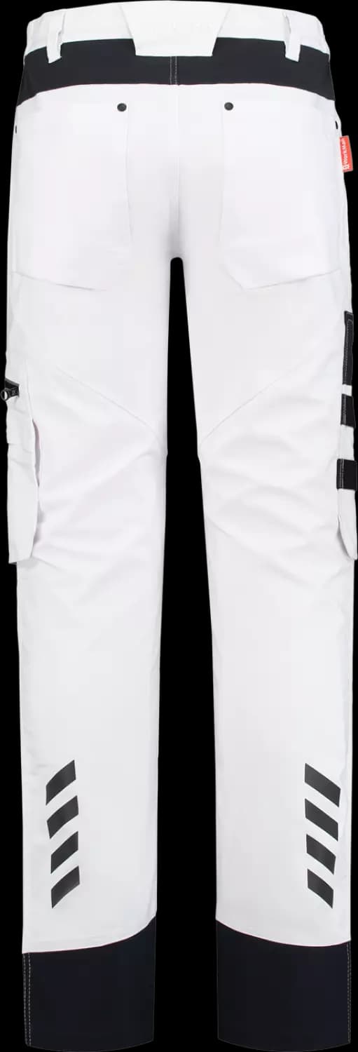 Workman 9004 STRETCH Worker Werkbroek P2S - Wit / Navy - Maat 50 (34/34) - Loose Fit thumbnail 2