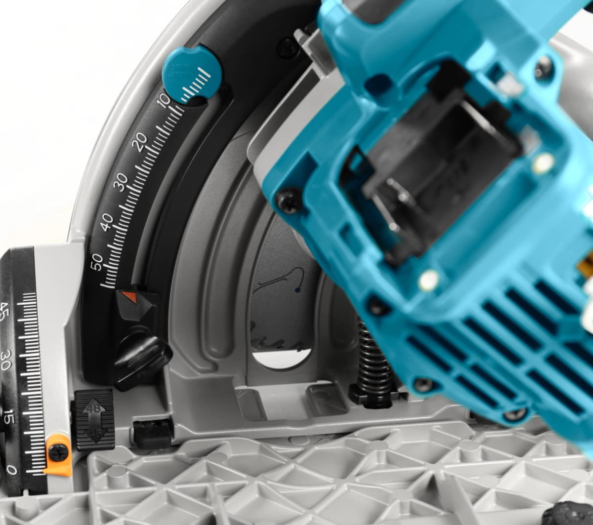 Makita DSP601ZJU2 36V (2x 18V) Li-Ion Accu Invalcirkelzaag Body In Mbox (AWS) Incl. Geleiderail - 20 X 165mm - Koolborstelloos thumbnail 4