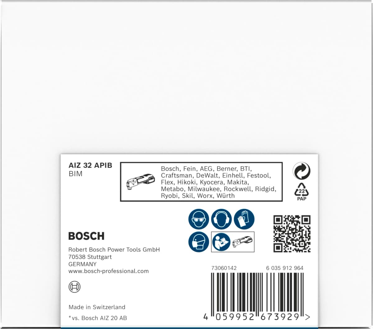 Bosch 2608666240 PRO AIZ 32 APIB Multitool Zaagblad - 32 X 50mm thumbnail 3