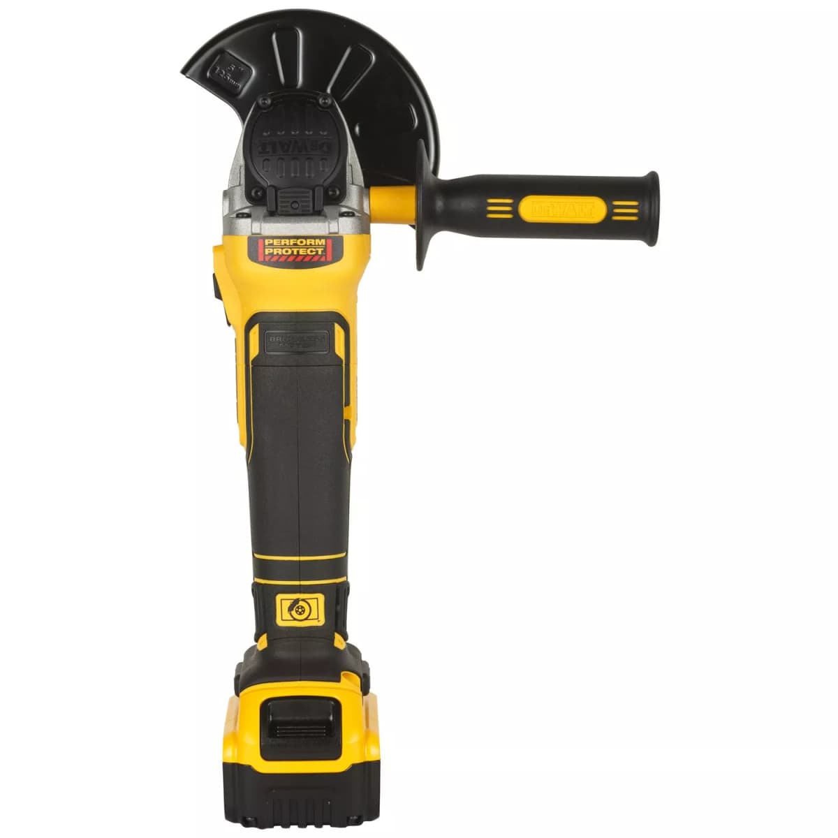 DeWALT DCG405P2 18V Li-ion XR Accu Haakse Slijper Set (2x 5.0Ah) In TSTAK - 125mm - Koolborstelloos thumbnail 2