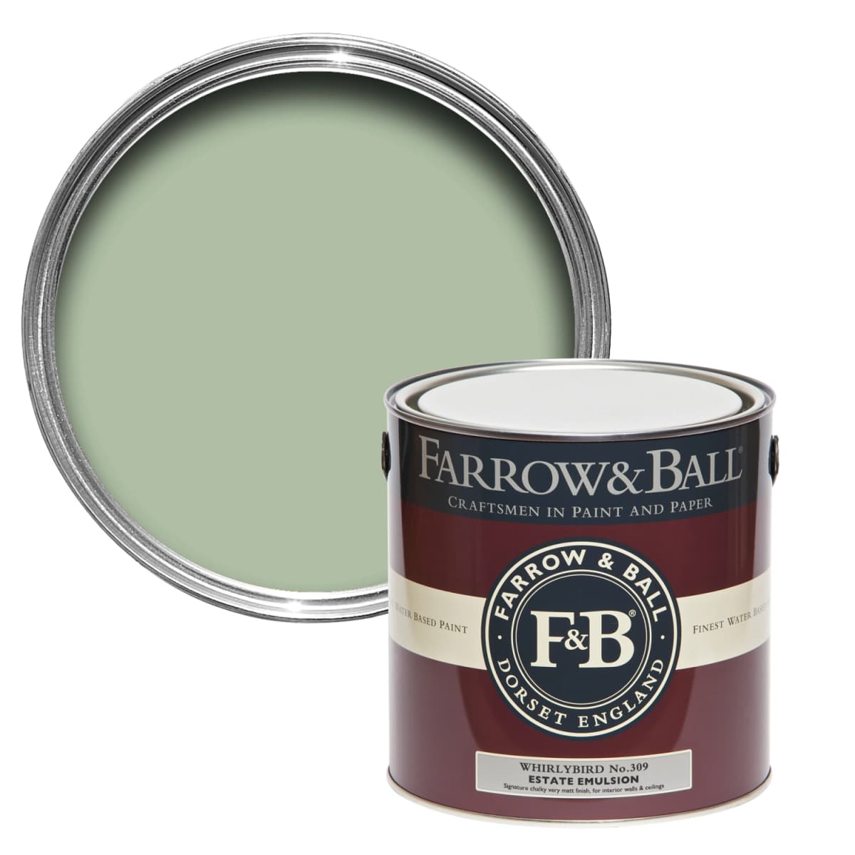 Farrow&Ball Flat Eggshell Whirlybird No.309 - 750ml