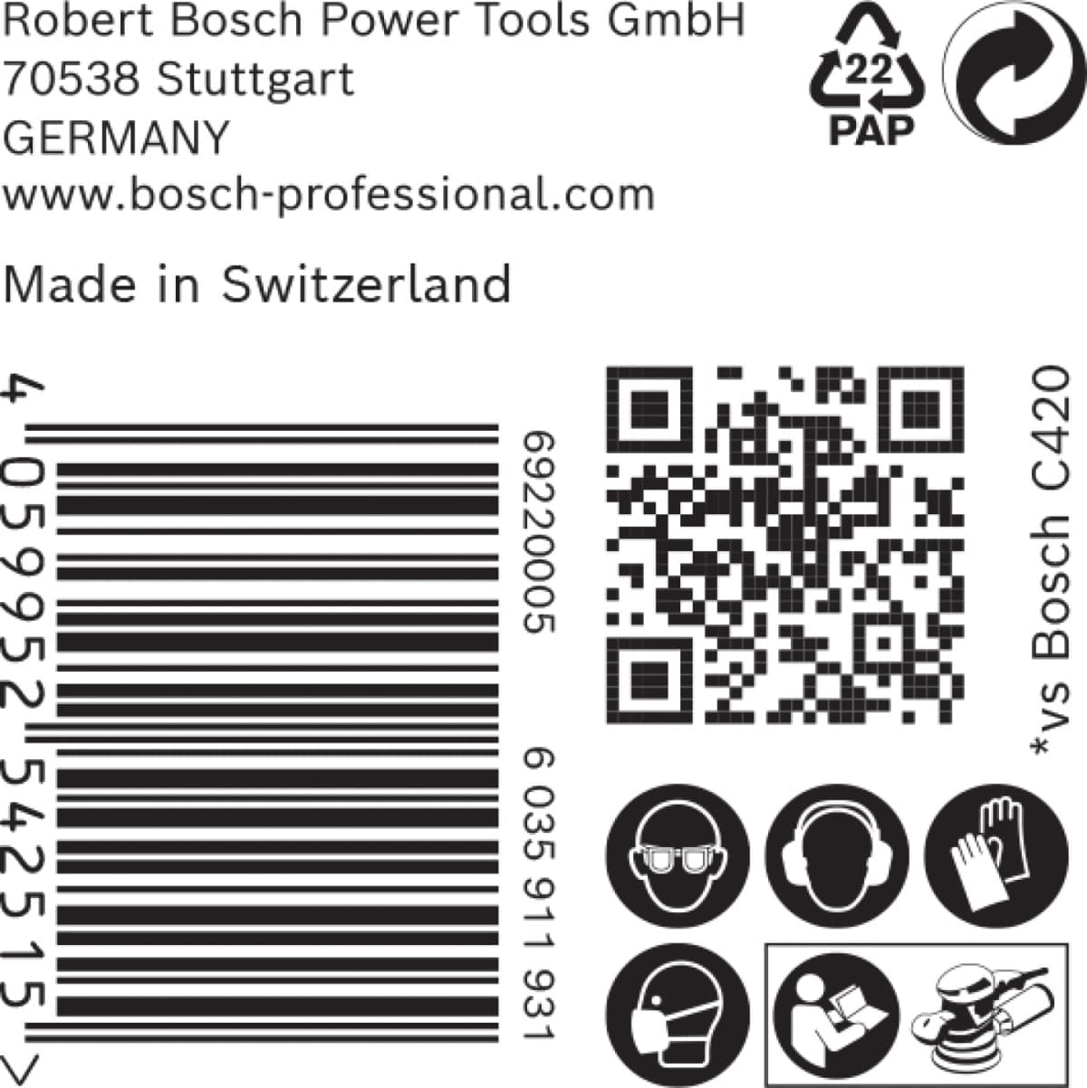 Bosch 2608900913 EXPERT Schuurvel C470 Best For Wood And Paint - 125mm - K180 - 8 Gaten (50st) thumbnail 3