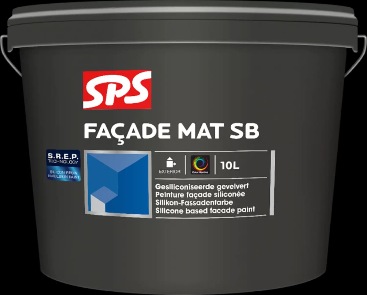 SPS Façade Mat SB Gevelverf - Op Kleur Gemengd - 4L