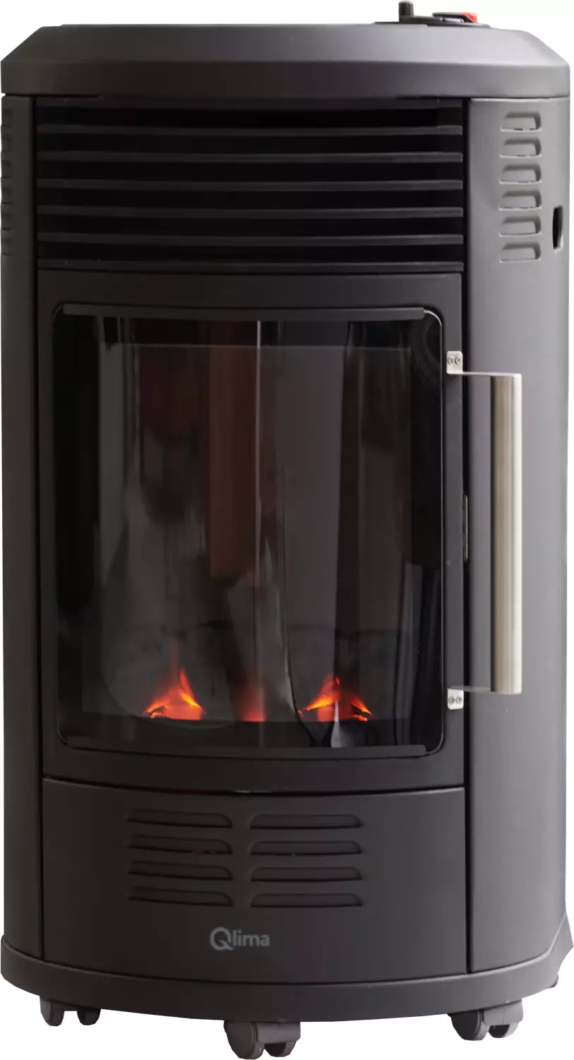 Qlima Gaskachel GH 8034 Zwart - 3,4kW