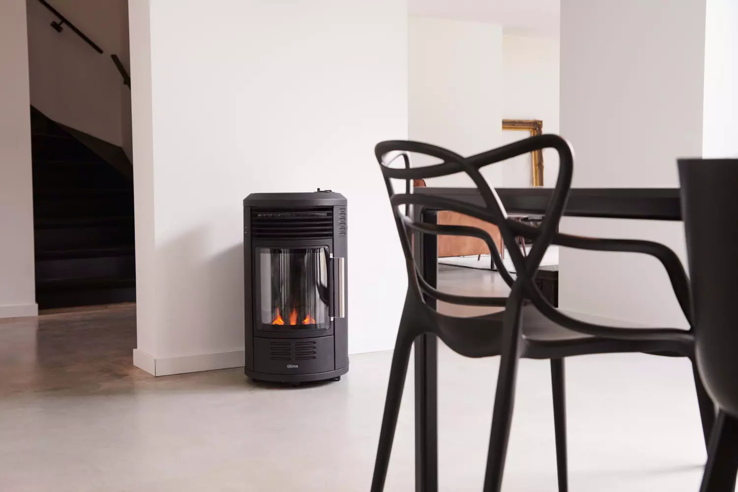 Qlima Gaskachel GH 8034 Zwart - 3,4kW thumbnail 3