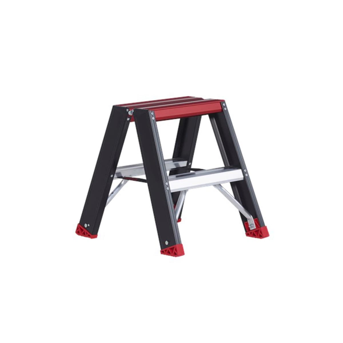 Altrex Taurus TDO 2 Dubbele Trap - Aluminium Met Coating - 2 X 2 Treden - Max. Werkhoogte 2,5m