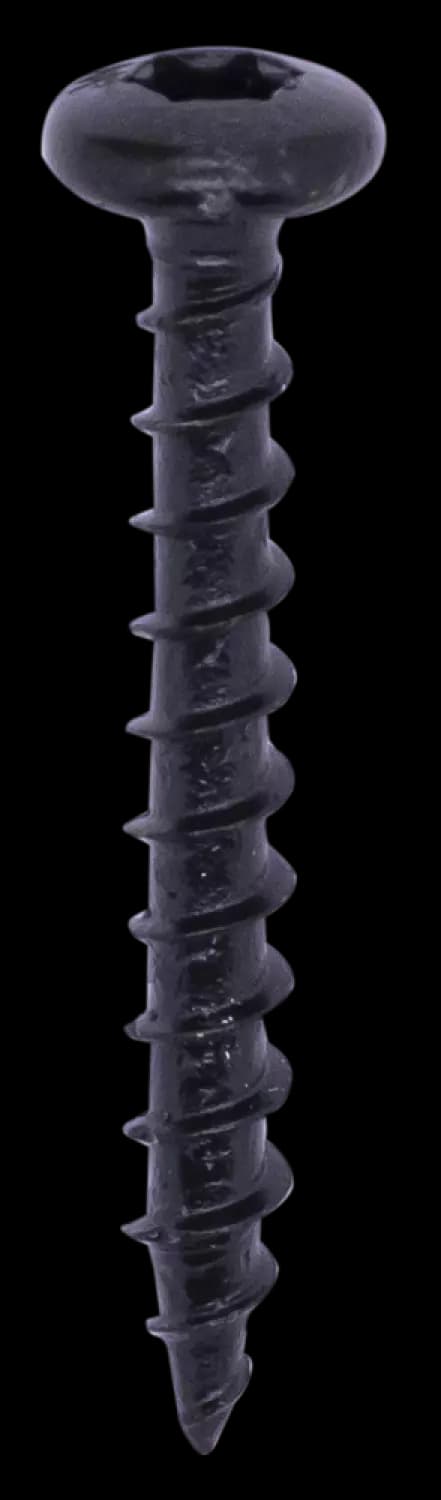 Woodies 61650378 Ultimate Blackline Spaanplaatschroef Shield - TX30 - 5.0 X 40mm - Cilinderkop - Voldraad - Gecoat (200st)