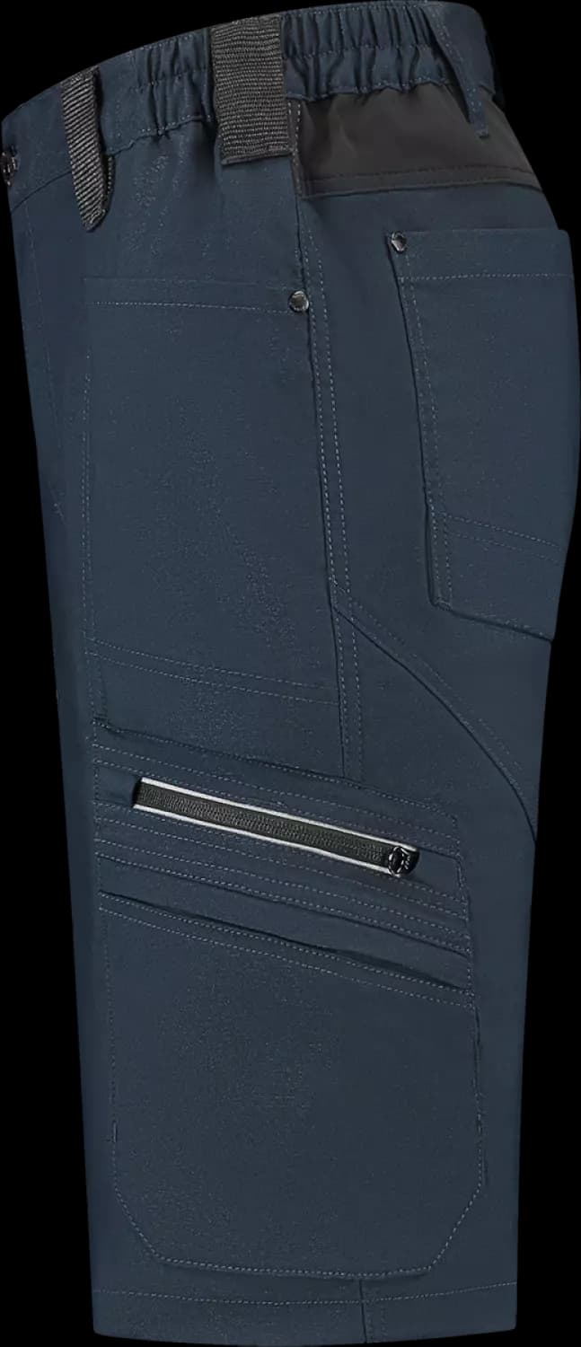 Workman 9023 STRETCH Bermuda Werkbroek P2S - Navy / Black - Maat 48 (33/32) thumbnail 3