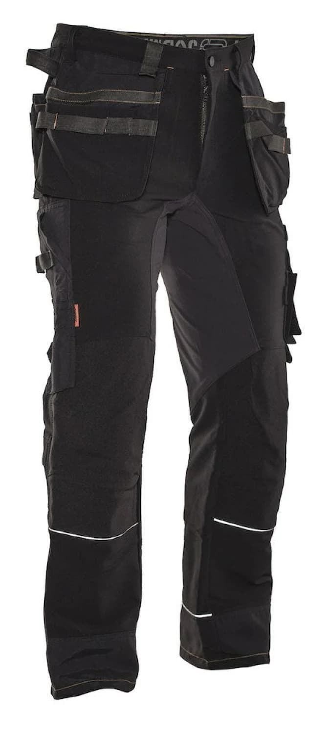 Jobman 2191 Werkbroek Stretch - Maat 58 - Zwart/Wit