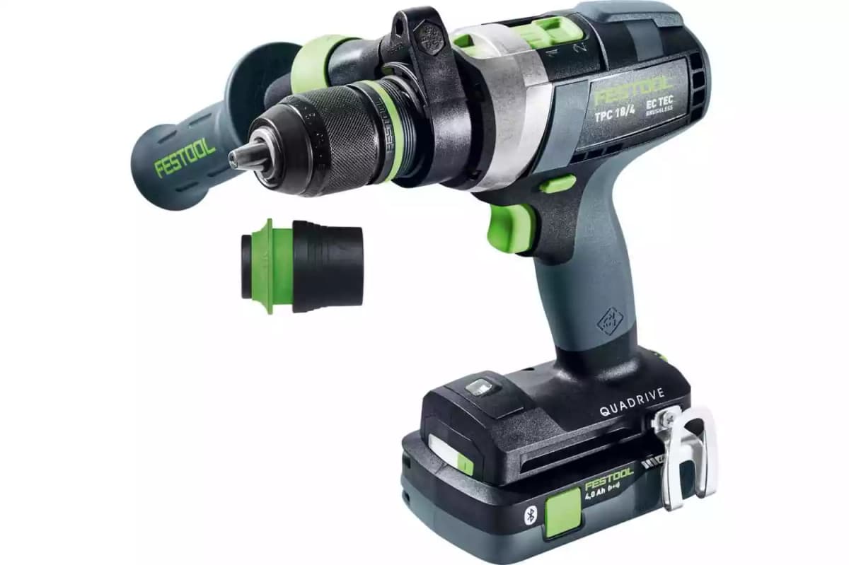 Festool TPC 18/4 5,0/4,0 I-Plus 18V Li-Ion Accu Klopboormachine Set (1x 4,0Ah&1x 5,0Ah) In Systainer - 75Nm thumbnail 2