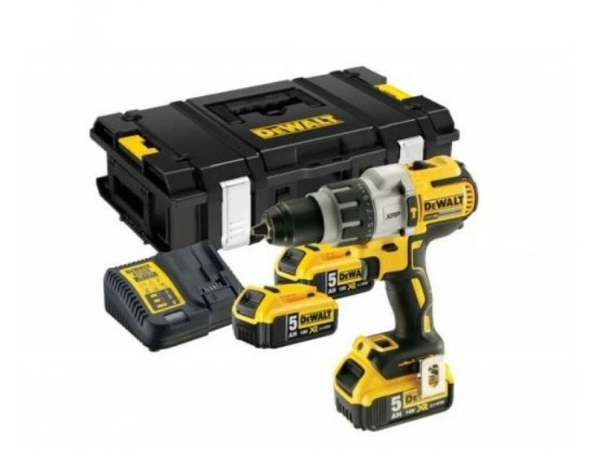 DeWALT DCD996P3K 18V Li-ion XR Accu Boor-/schroefmachine Set (3x 5.0Ah) In TSTAK - Koolborstelloos