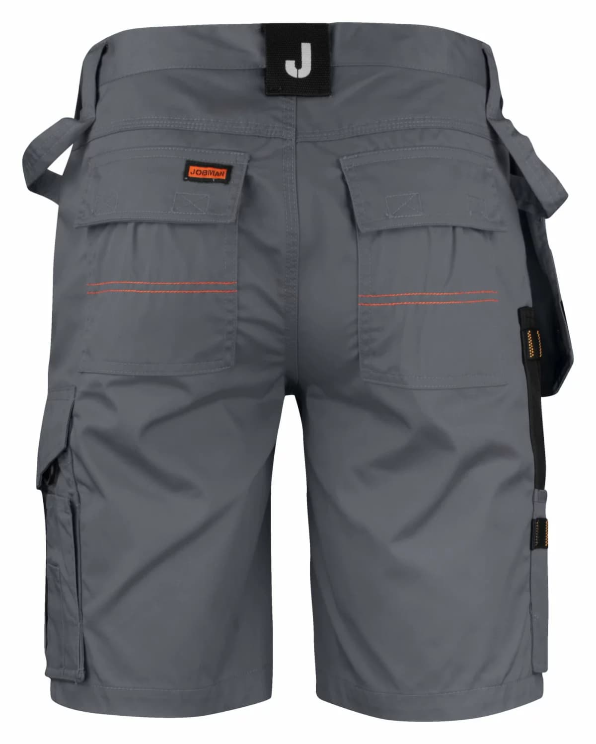 Jobman 2722 Werkbroek Kort Holsterpocket - Maat 52 - Grijs/Zwart thumbnail 2