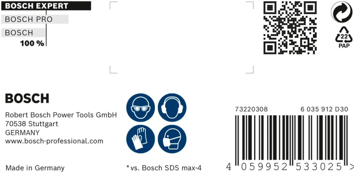 Bosch 2608900228 EXPERT Hamerboor SDS Max-8X - 20x200x320mm thumbnail 3