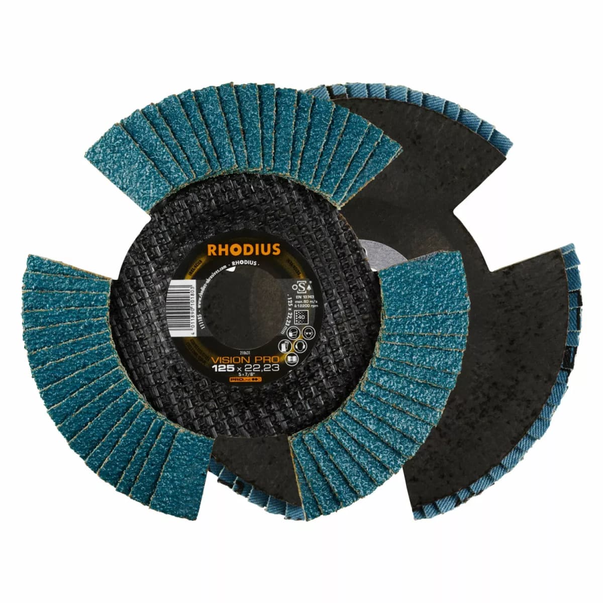 Rhodius 210631 Vision Pro PROline Ll Lamellenslijpschijf 125x22,23 (10 St) K40