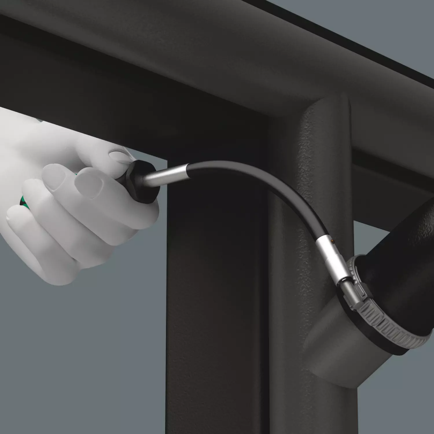 Wera 05028148001 Kraftform Plus Dopschroevendraaier Met Flexibele Schacht - Zeskant - 6 X 167mm thumbnail 3