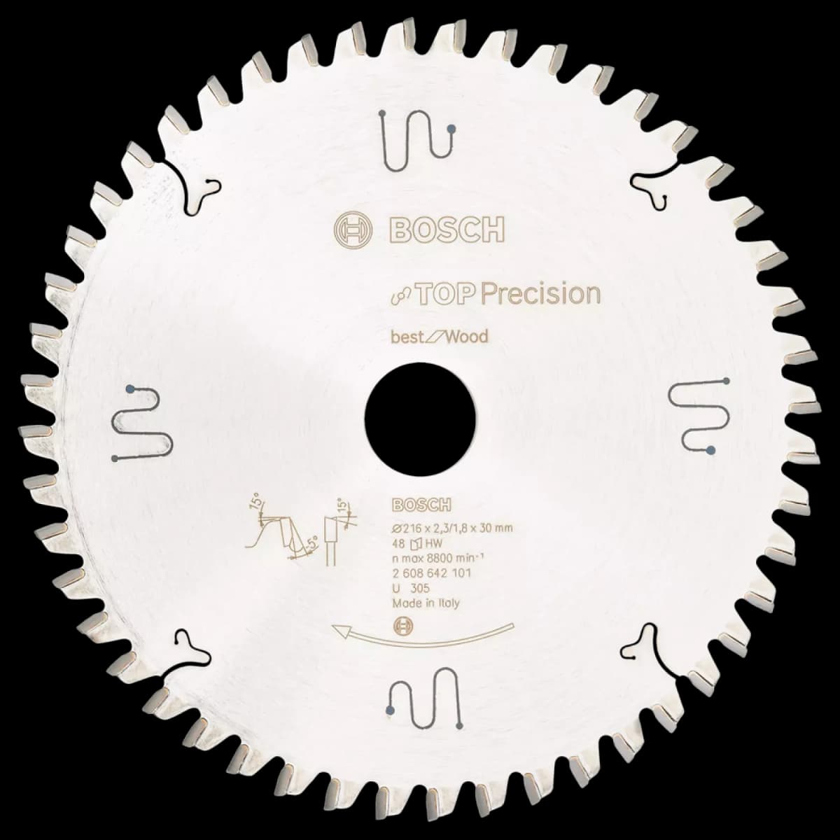 Bosch 2608642101 Top Precision Best Cirkelzaagblad - 216 X 30 X 48T - Hout