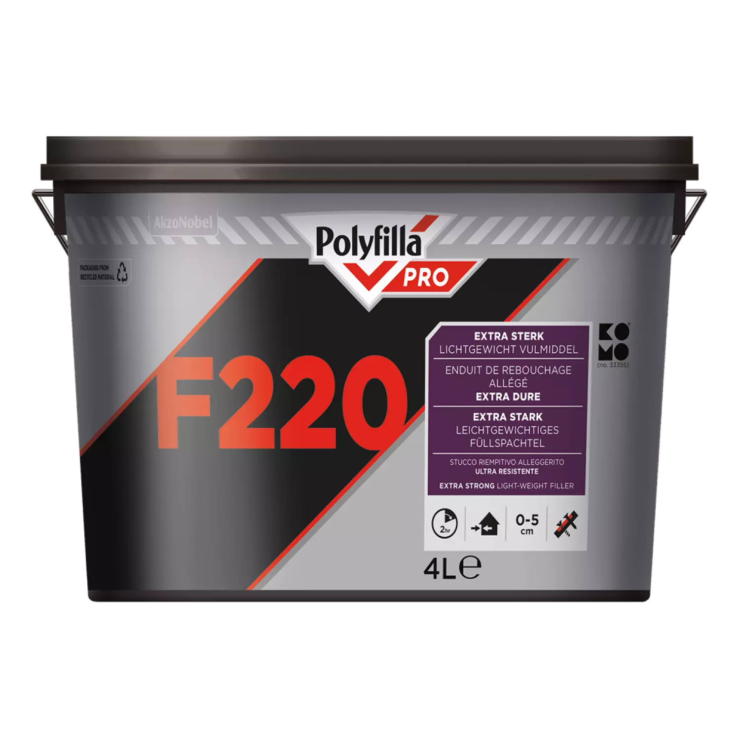 Polyfilla F220 Lichtgewicht Vulmiddel 4 Ltr