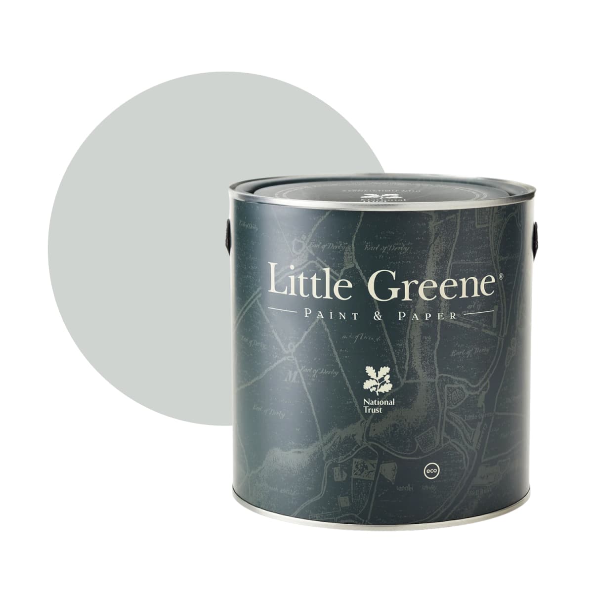 Little Greene Intelligent Satin - Bone China Blue Mid No. 183 - 5L