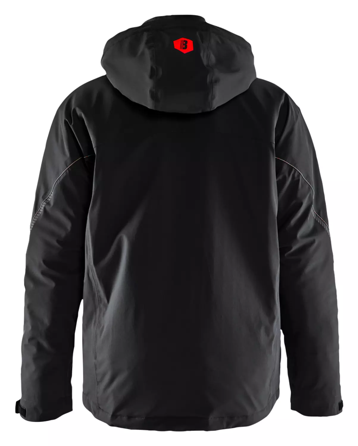 Blåkläder 4484 Lichtgewicht Winterjas 4-weg Stretch - Zwart/Rood - XL thumbnail 2