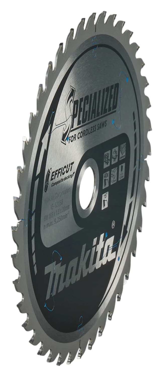 Makita E-12158 Efficut Cirkelzaagblad WPC - 165x20x1,5mm 40T thumbnail 2
