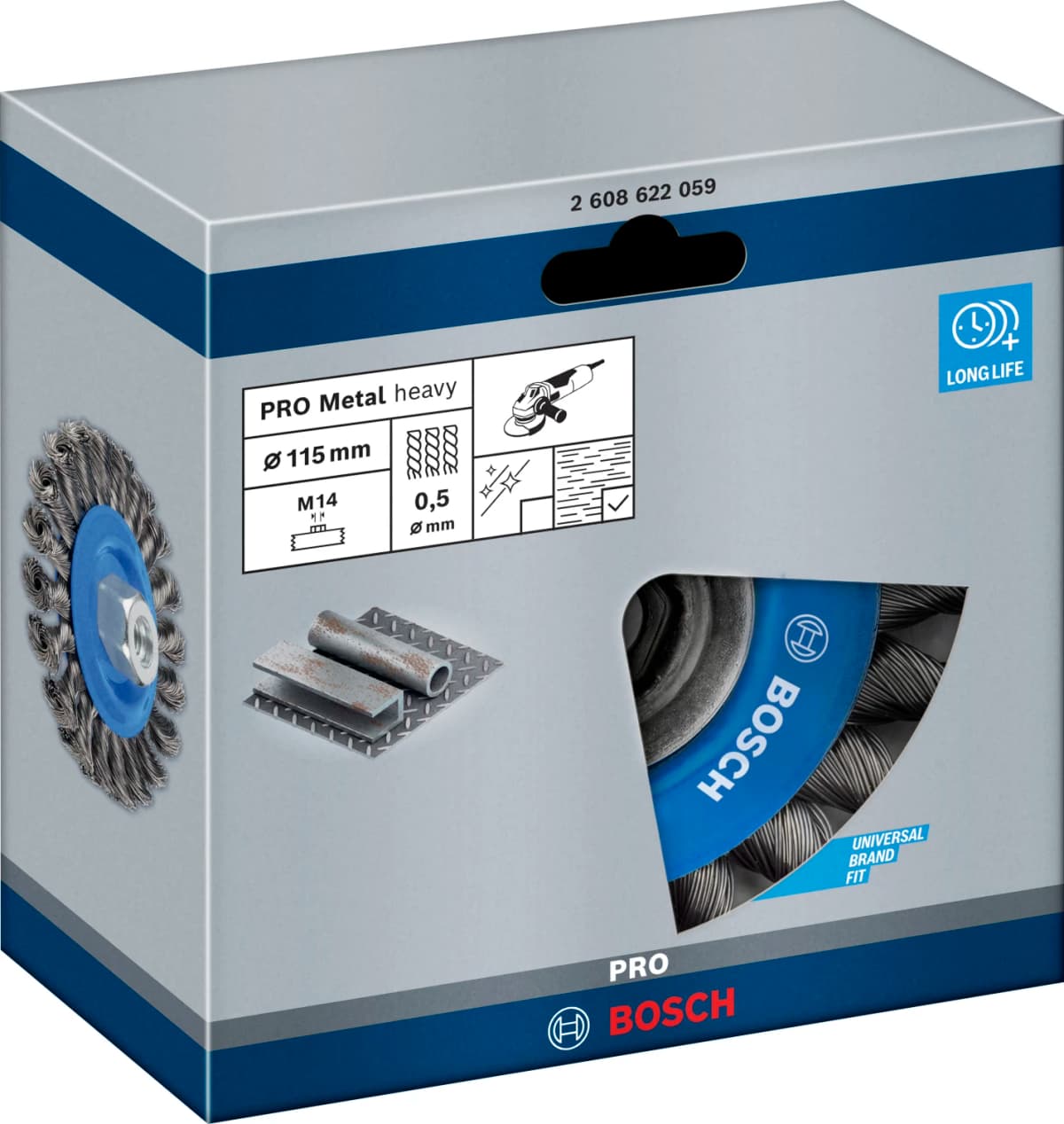 Bosch 2608622059 Schijfborstel - 115mm - M14 thumbnail 2