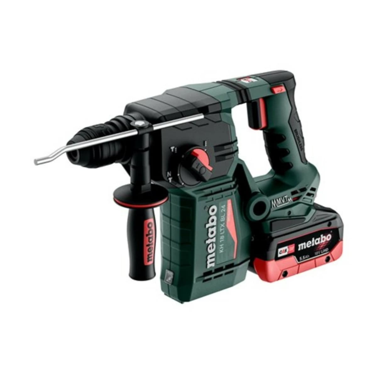 Metabo KH 18 LTX BL 24 18V Li-ion Accu Combihamer Set (2x4.0Ah LiHD Accu) In MetaBOX thumbnail 2
