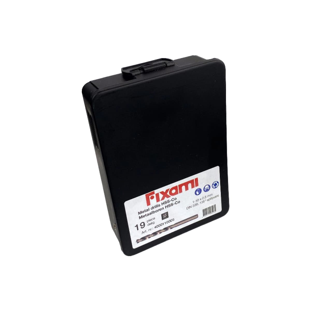 Fit-to-Fix 4000110005 19-delige Uni Metaalborenset DIN338 - HSS-Co - 1-10mmx0.5cm thumbnail 2