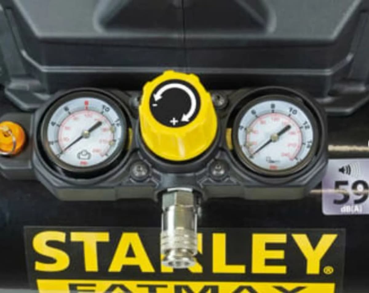 Stanley DST101/8/6 Compressor - 0,75kW - 8 Bar - 6L - 105L/min - Olievrij - Euro thumbnail 3