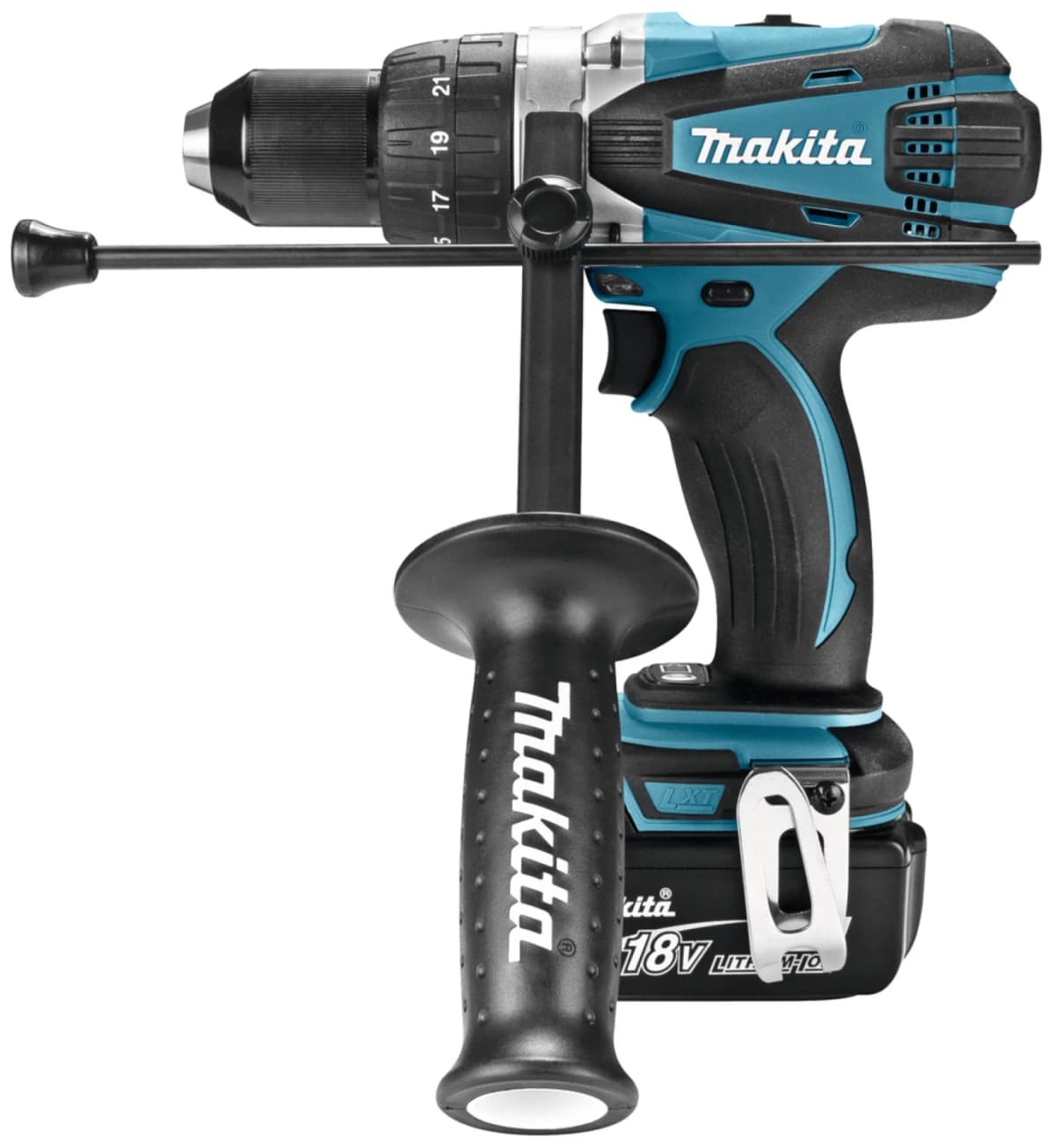 Makita DHP458RMJ 18V Li-Ion Accu Klopboor- /schroefmachine Set (2x 4.0Ah Accu) In Mbox thumbnail 2