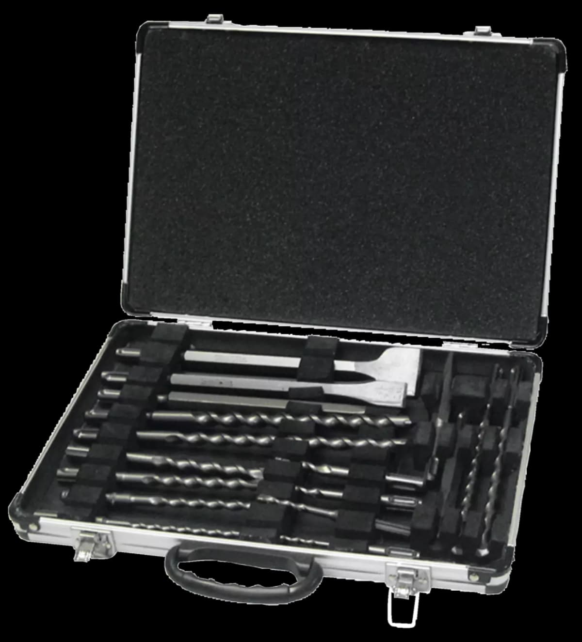 Makita D-42444 17-delige SDS-PLUS Boor-/beitel Set In Aluminium Koffer thumbnail 4