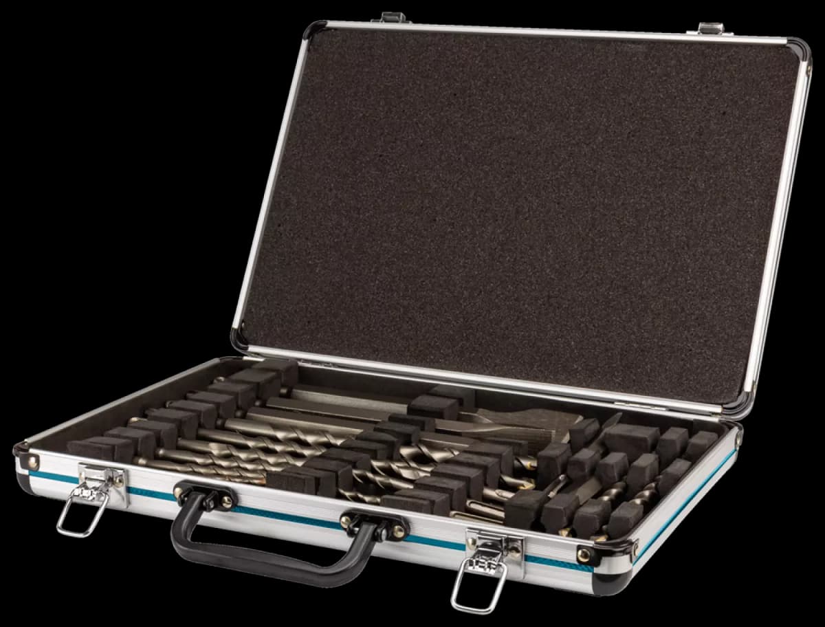 Makita D-42444 17-delige SDS-PLUS Boor-/beitel Set In Aluminium Koffer thumbnail 3
